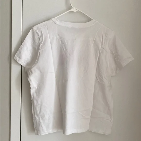 ARITZIA Sunday Best White Graphic Tee Size L | Fairy 🧚 | “Leaf me alone” 🍃 - Picture 5 of 7